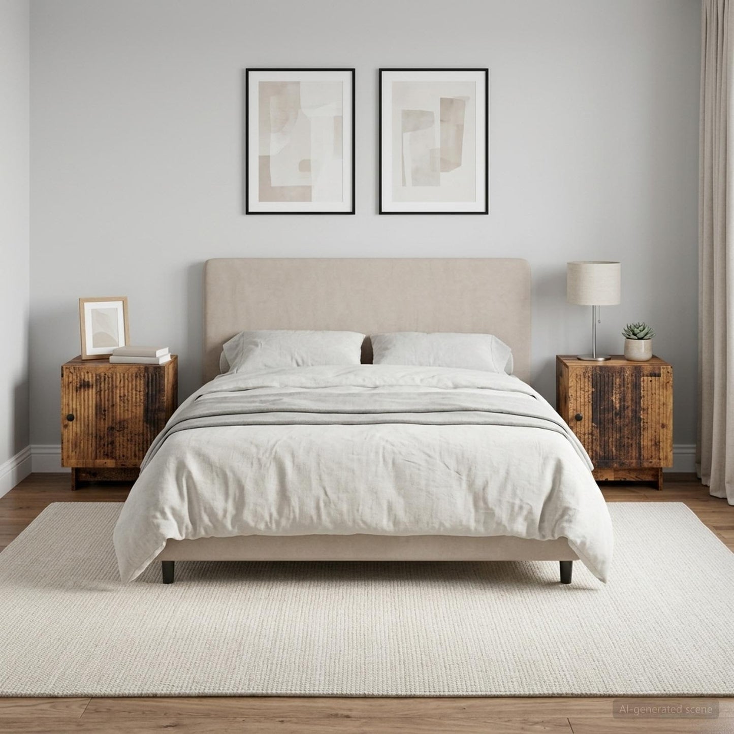 Bedside Cabinet 2 pcs Old Wood 43 x 34.5 x 50 cm