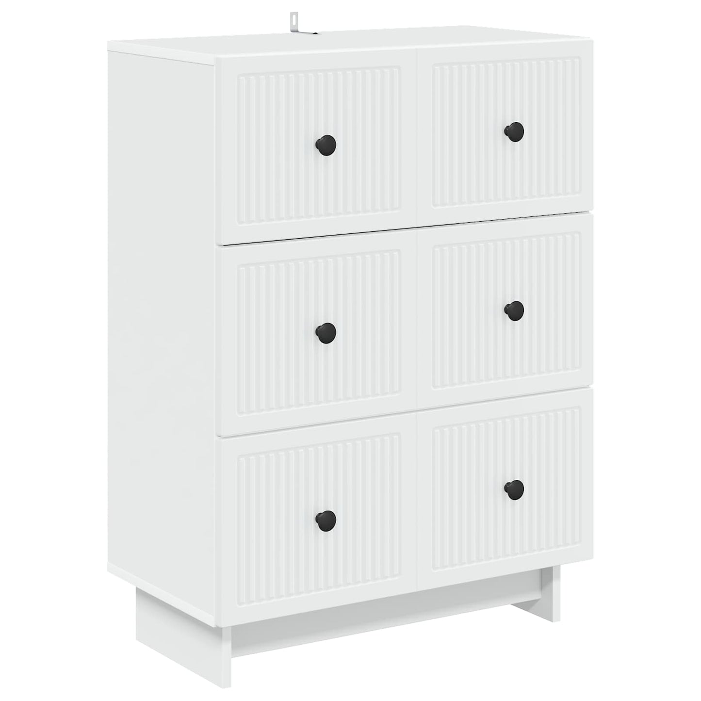 Drawer Cabinet White 66 x 34.5 x 90 cm Engineered Wood