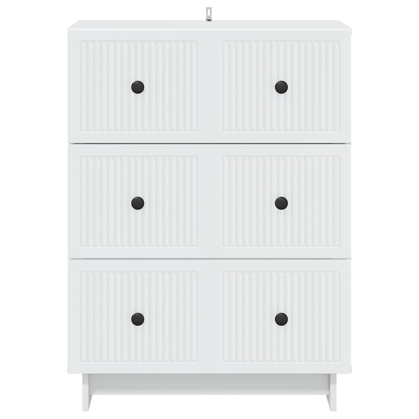 Drawer Cabinet White 66 x 34.5 x 90 cm Engineered Wood