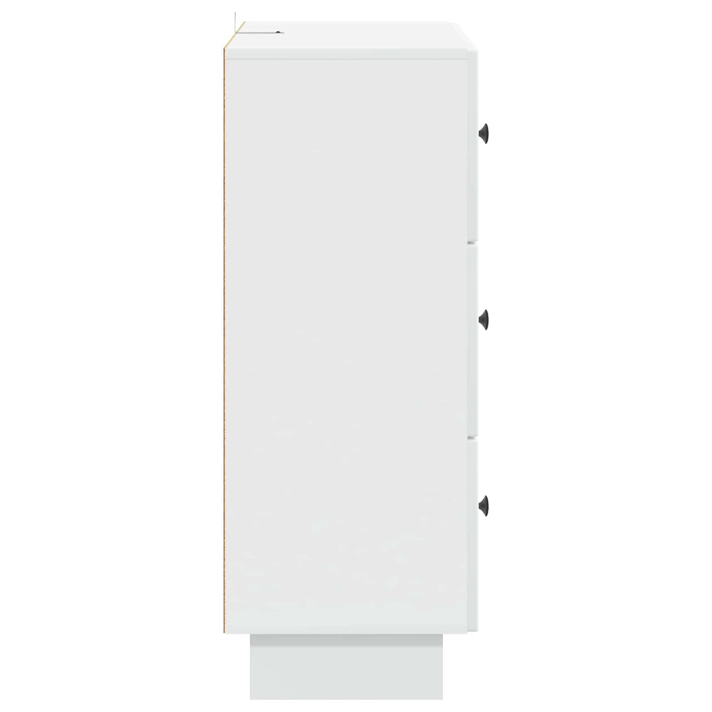 Drawer Cabinet White 66 x 34.5 x 90 cm Engineered Wood