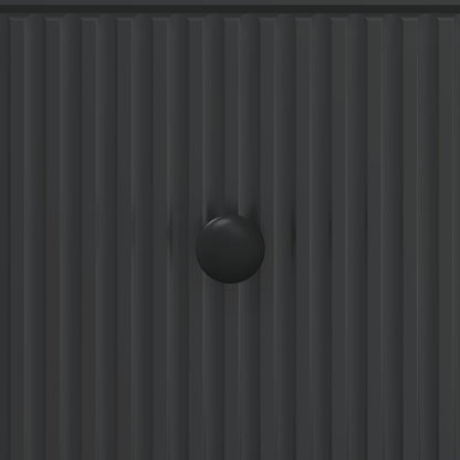 Drawer Cabinet 66 x 34.5 x 90 cm Engineered Wood Black