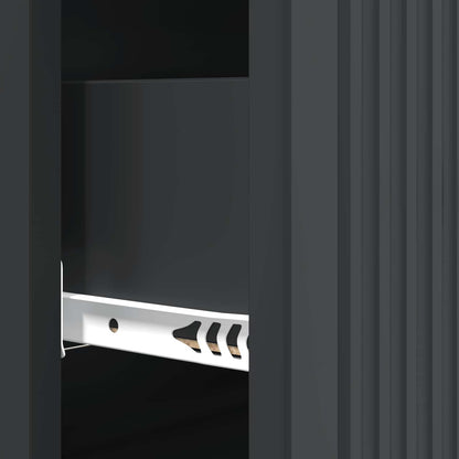 Drawer Cabinet 66 x 34.5 x 90 cm Engineered Wood Black