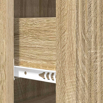 Drawer Cabinet 66 x 34.5 x 90 cm Engineered Wood Sonoma Oak
