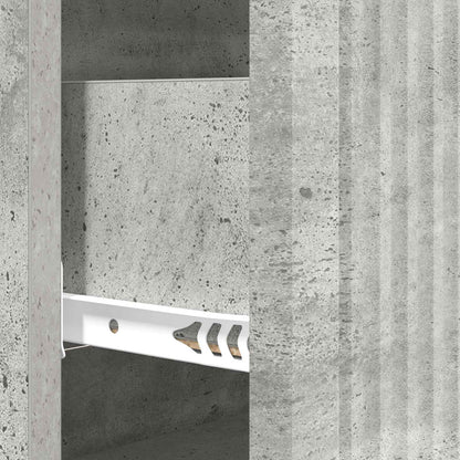 Drawer Cabinet 66 x 34.5 x 90 cm Engineered Wood Concrete Grey