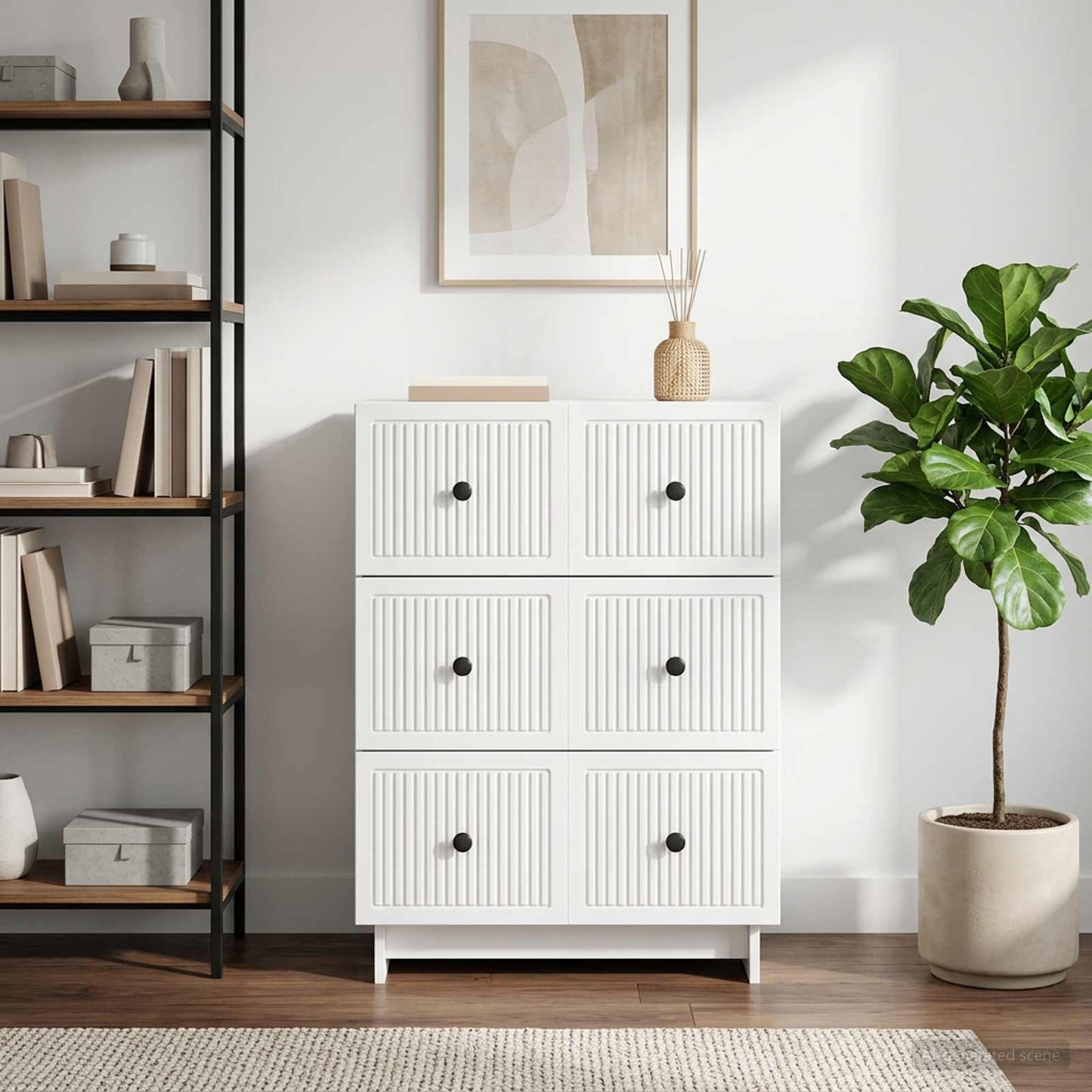 Drawer Cabinet 66 x 34.5 x 90 cm Engineered Wood