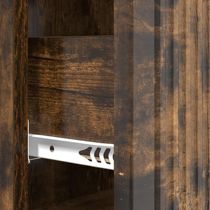 Drawer Cabinet 66 x 34.5 x 90 cm Engineered Wood Smoked Oak