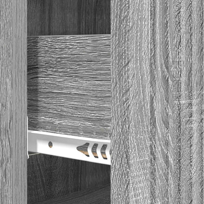 Drawer Cabinet 66 x 34.5 x 90 cm Engineered Wood Grey Sonoma