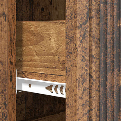 Drawer Cabinet 66 x 34.5 x 90 cm Engineered Wood Old Wood