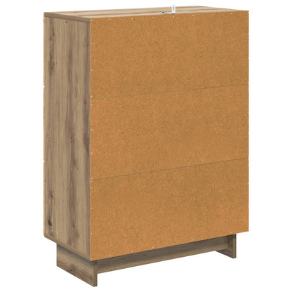 Drawer Cabinet Artisan Oak 66 x 34.5 x 90 cm Engineered Wood