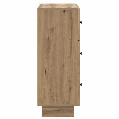 Drawer Cabinet Artisan Oak 66 x 34.5 x 90 cm Engineered Wood
