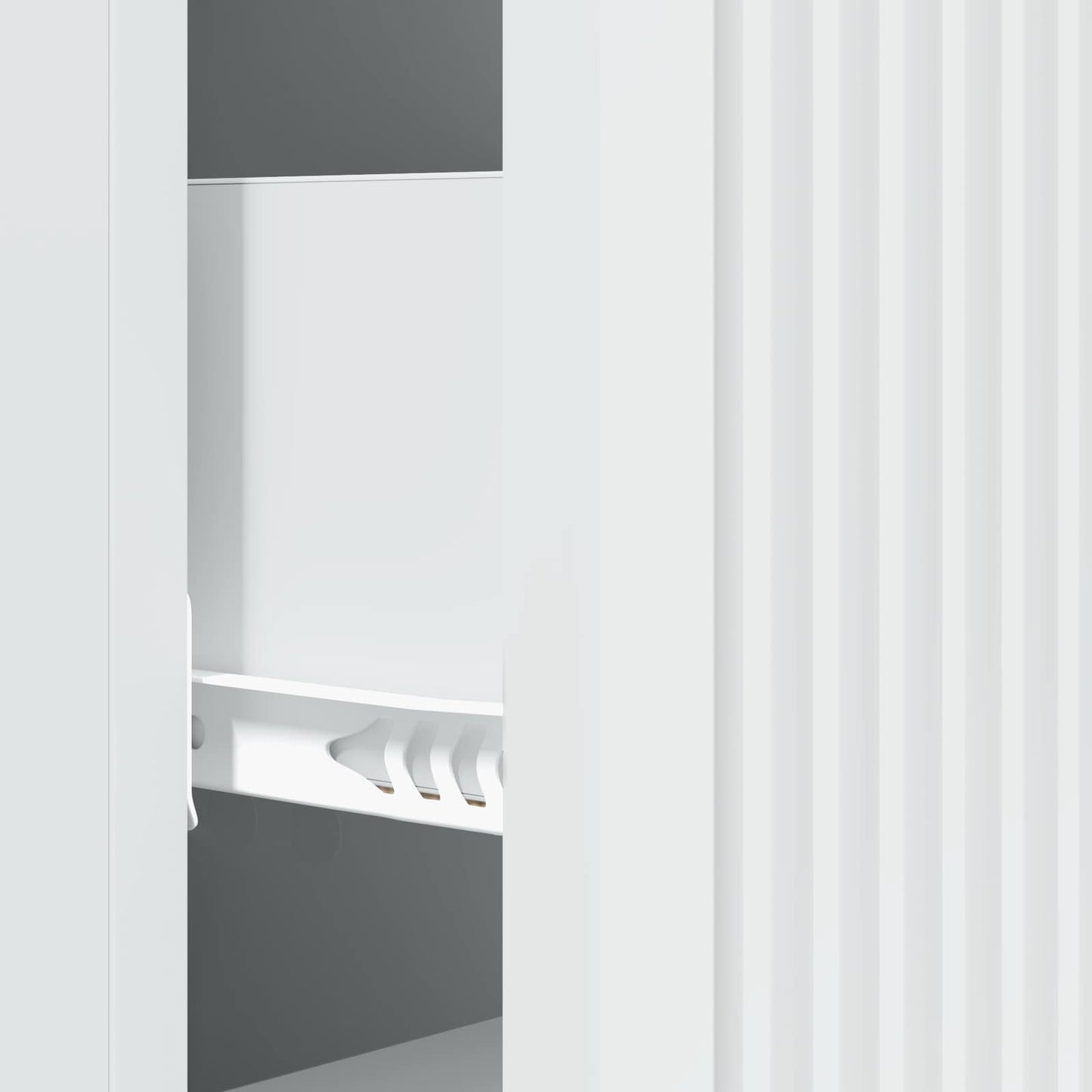 Drawer Cabinet White 33 x 34.5 x 90 cm Engineered Wood