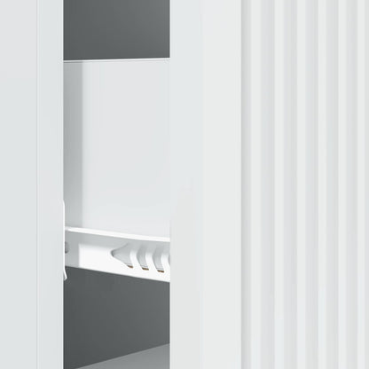 Drawer Cabinet White 33 x 34.5 x 90 cm Engineered Wood