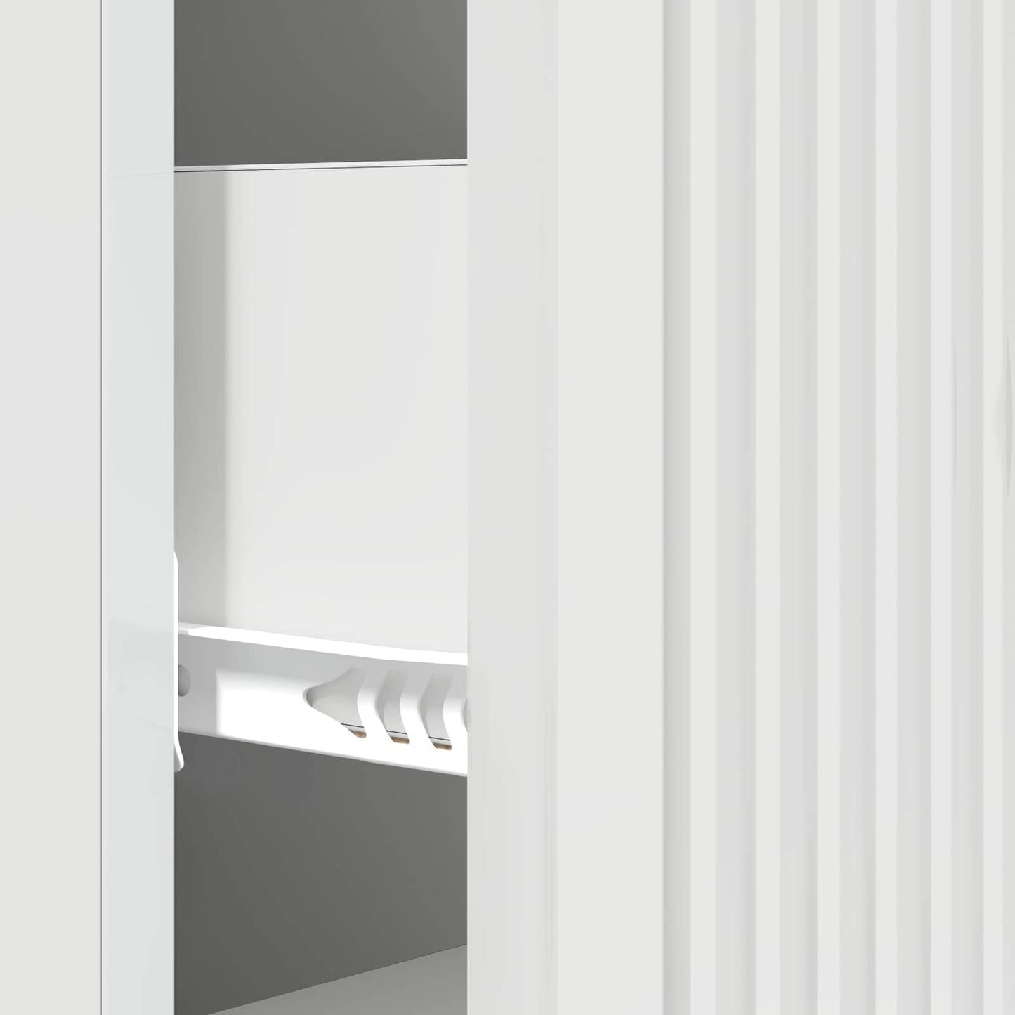 Drawer Cabinet High Gloss White 33 x 34.5 x 90 cm