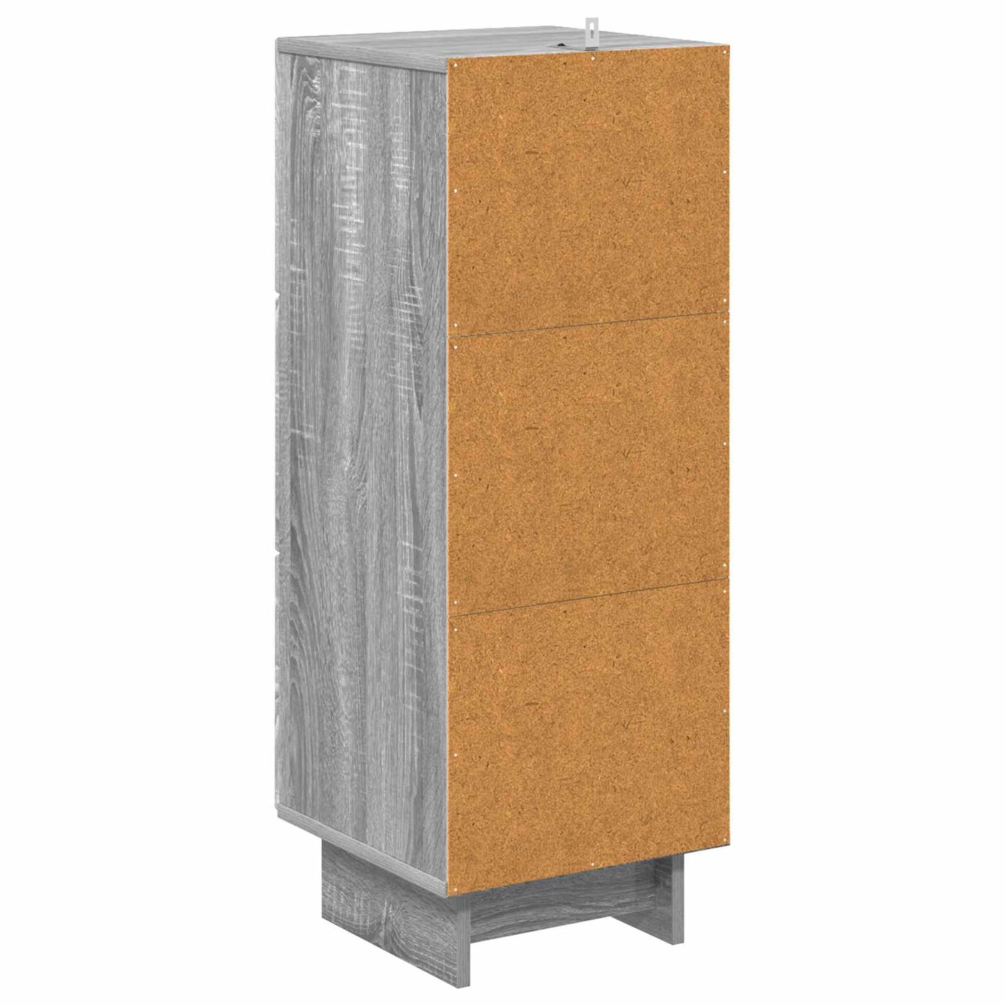 Drawer Cabinet Grey Sonoma 33 x 34.5 x 90 cm Engineered Wood