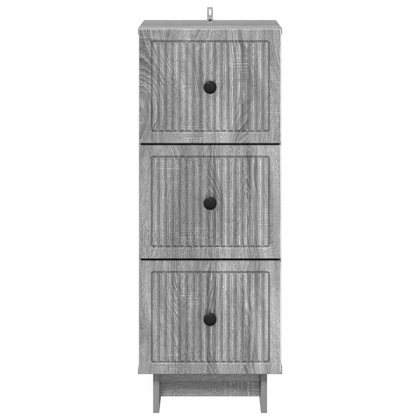 Drawer Cabinet Grey Sonoma 33 x 34.5 x 90 cm Engineered Wood
