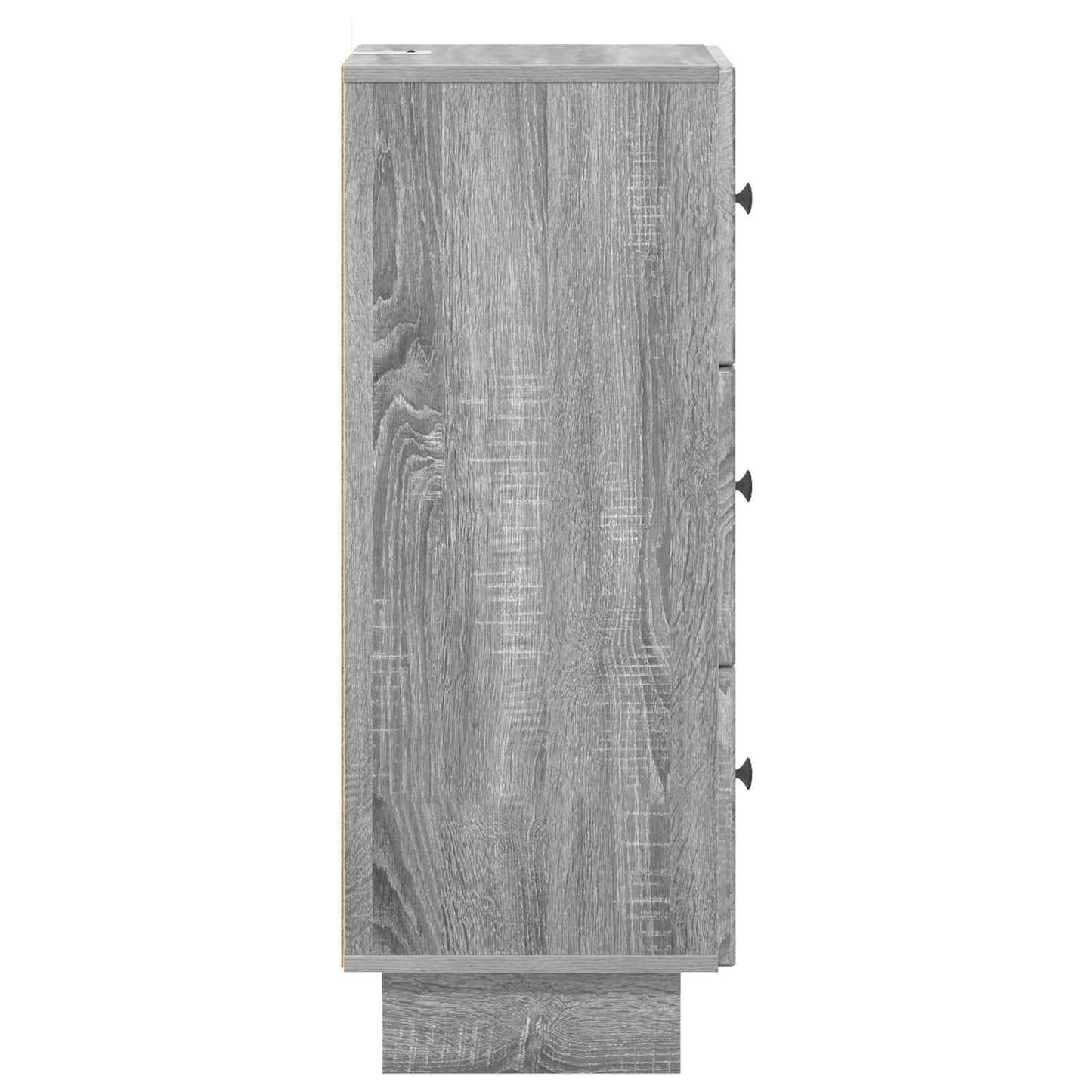 Drawer Cabinet Grey Sonoma 33 x 34.5 x 90 cm Engineered Wood