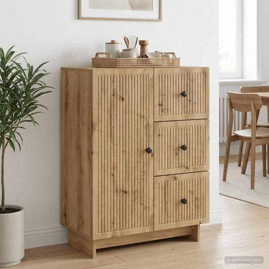 Sideboard Artisan Oak 66 x 34.5 x 90 cm Engineered Wood
