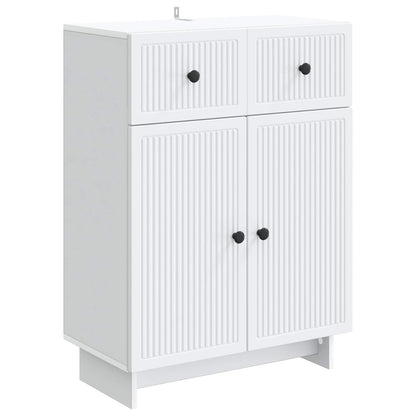 Sideboard White 66 x 34.5 x 90 cm Engineered Wood