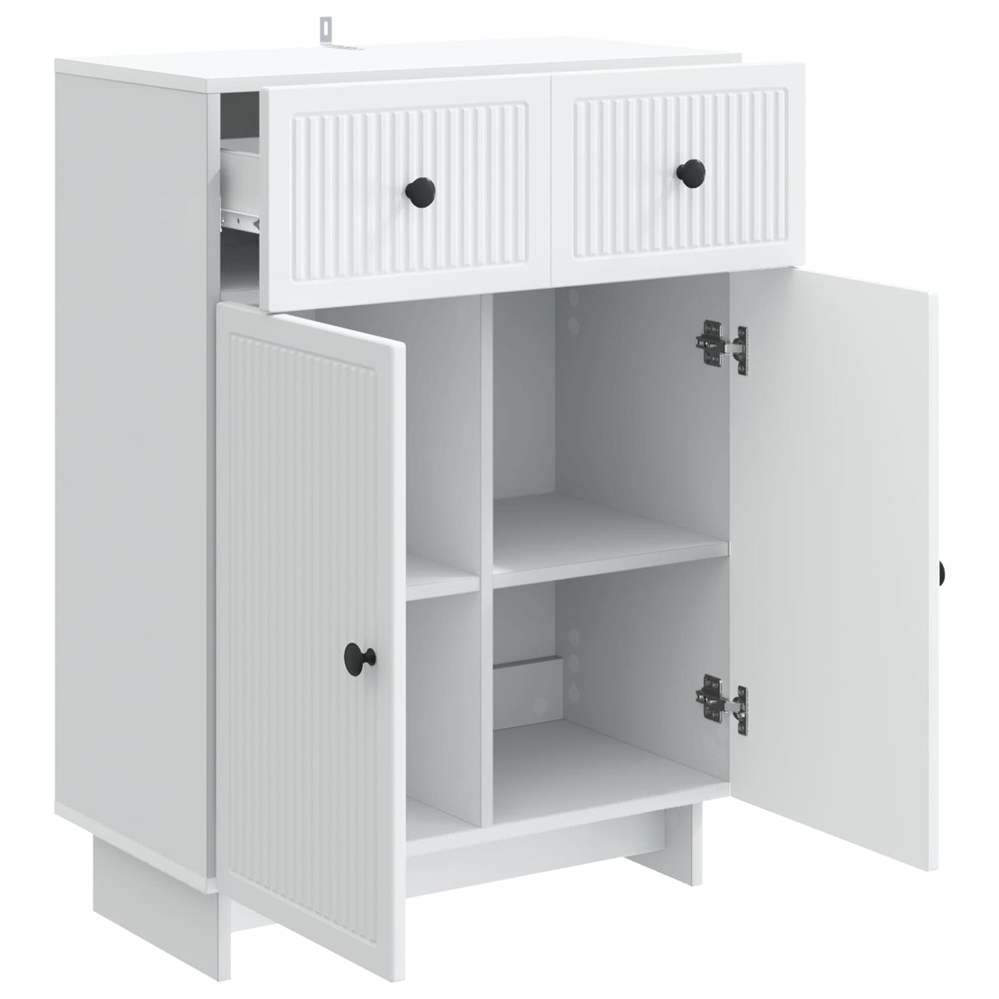 Sideboard White 66 x 34.5 x 90 cm Engineered Wood