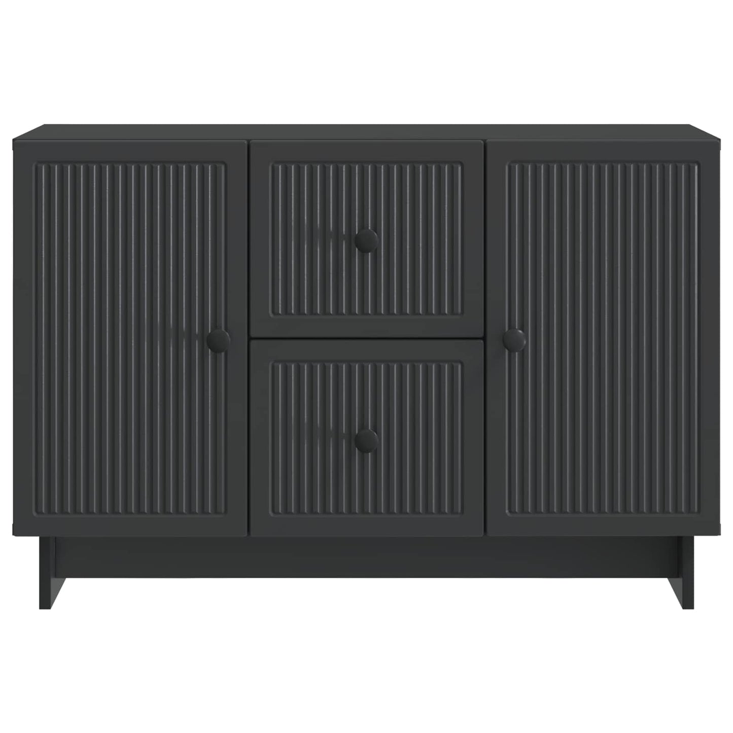 Sideboard with Drawer Black 89 x 34.5 x 60 cm Engineered Wood