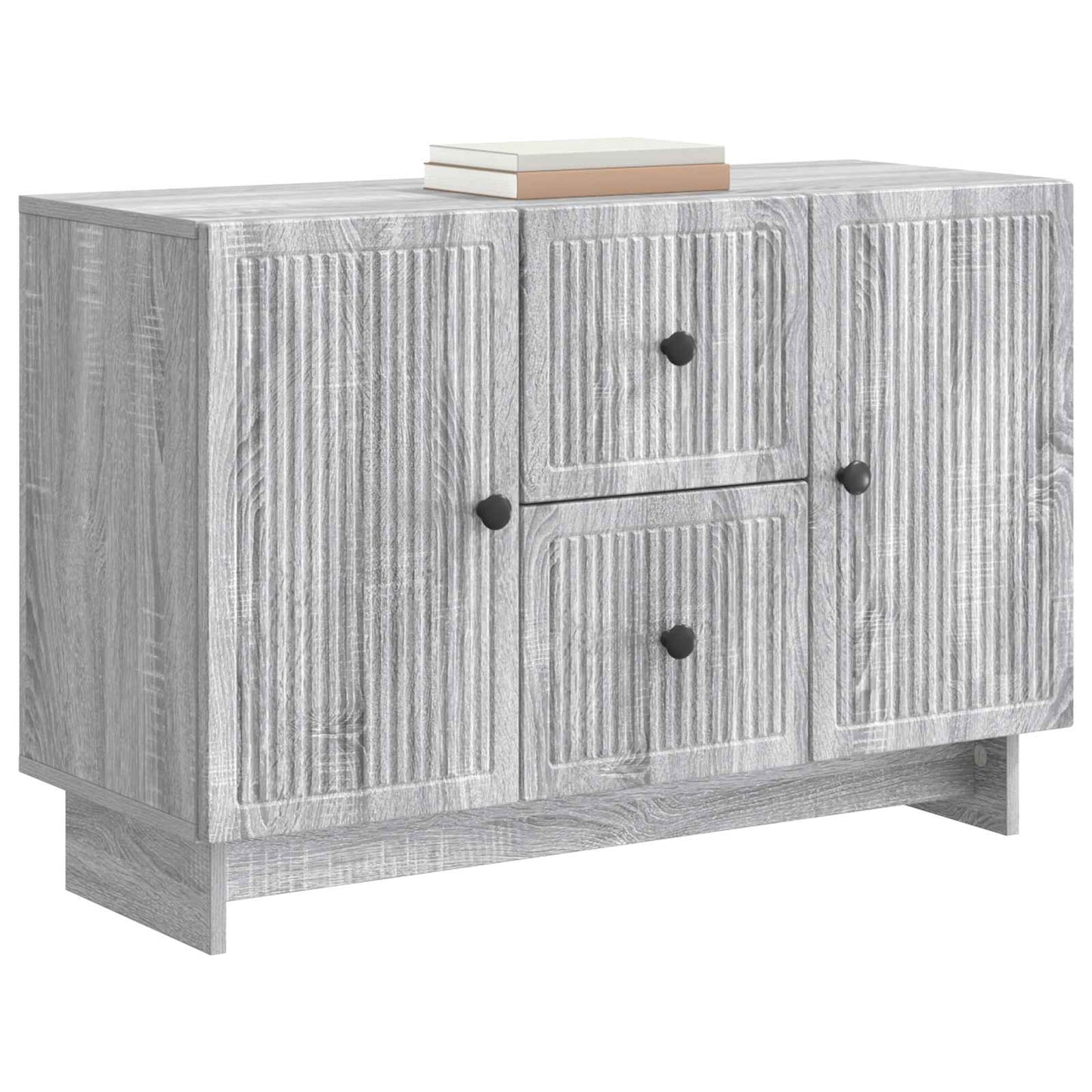 Sideboard Grey Sonoma 89 x 34.5 x 60 cm Engineered Wood