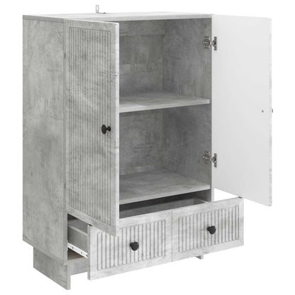 Sideboard Concrete Grey 66 x 34.5 x 95 cm Engineered Wood