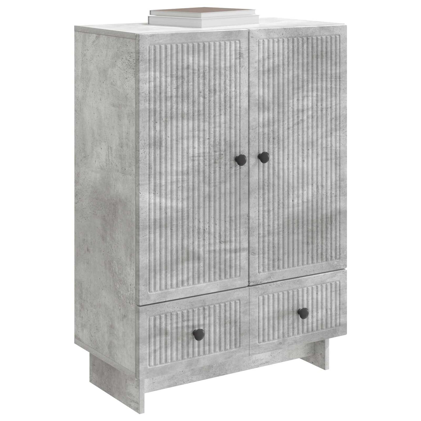 Sideboard Concrete Grey 66 x 34.5 x 95 cm Engineered Wood