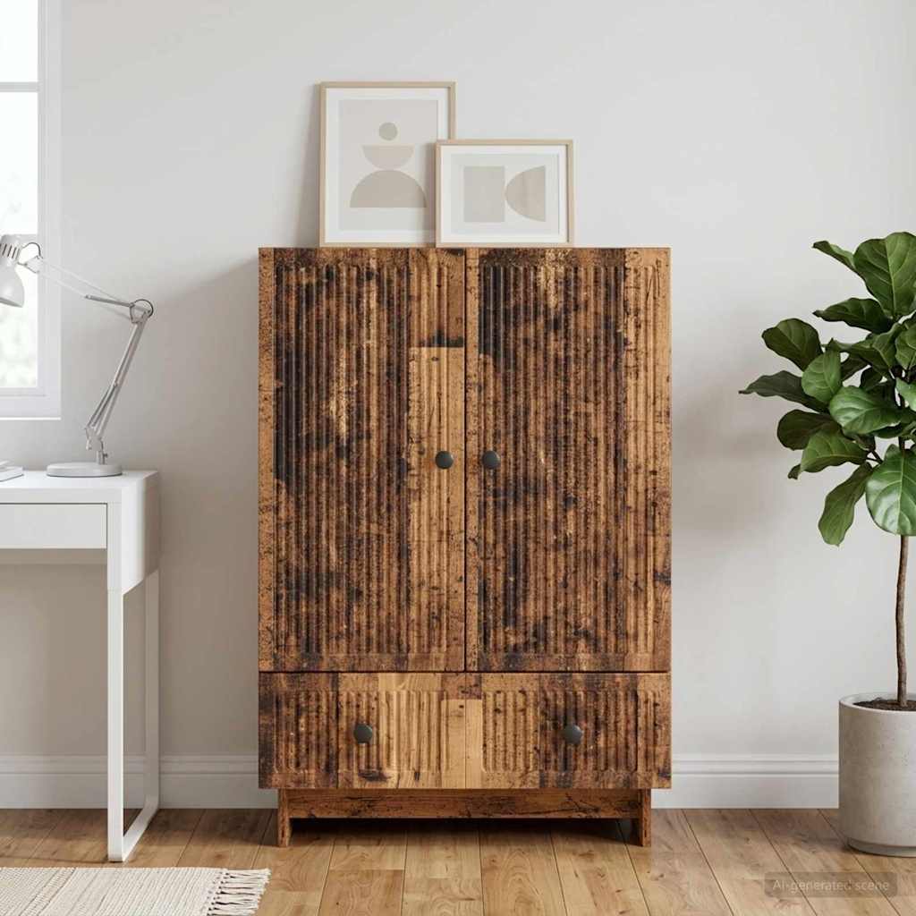 Sideboard Old Wood 66 x 34.5 x 95 cm Engineered Wood