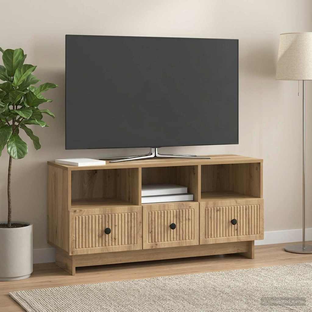 TV Cabinet 102 x 34.5 x 50 cm Artisan Oak Engineered Wood