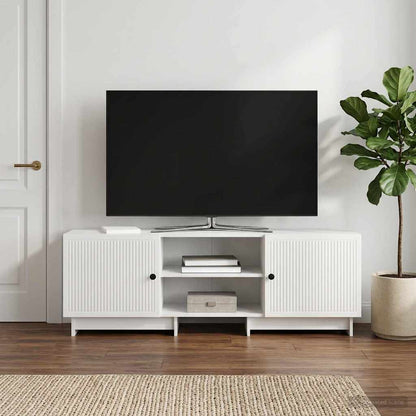 TV Cabinet High Gloss White 150 x 31 x 50 cm Engineered Wood