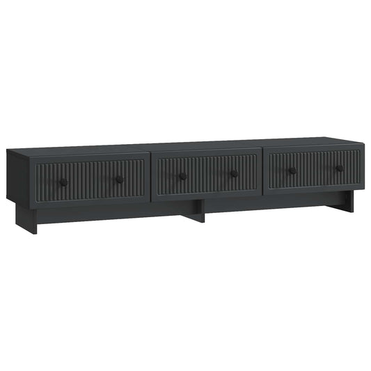 TV Cabinet 147 x 34.5 x 30 cm Black Engineered Wood