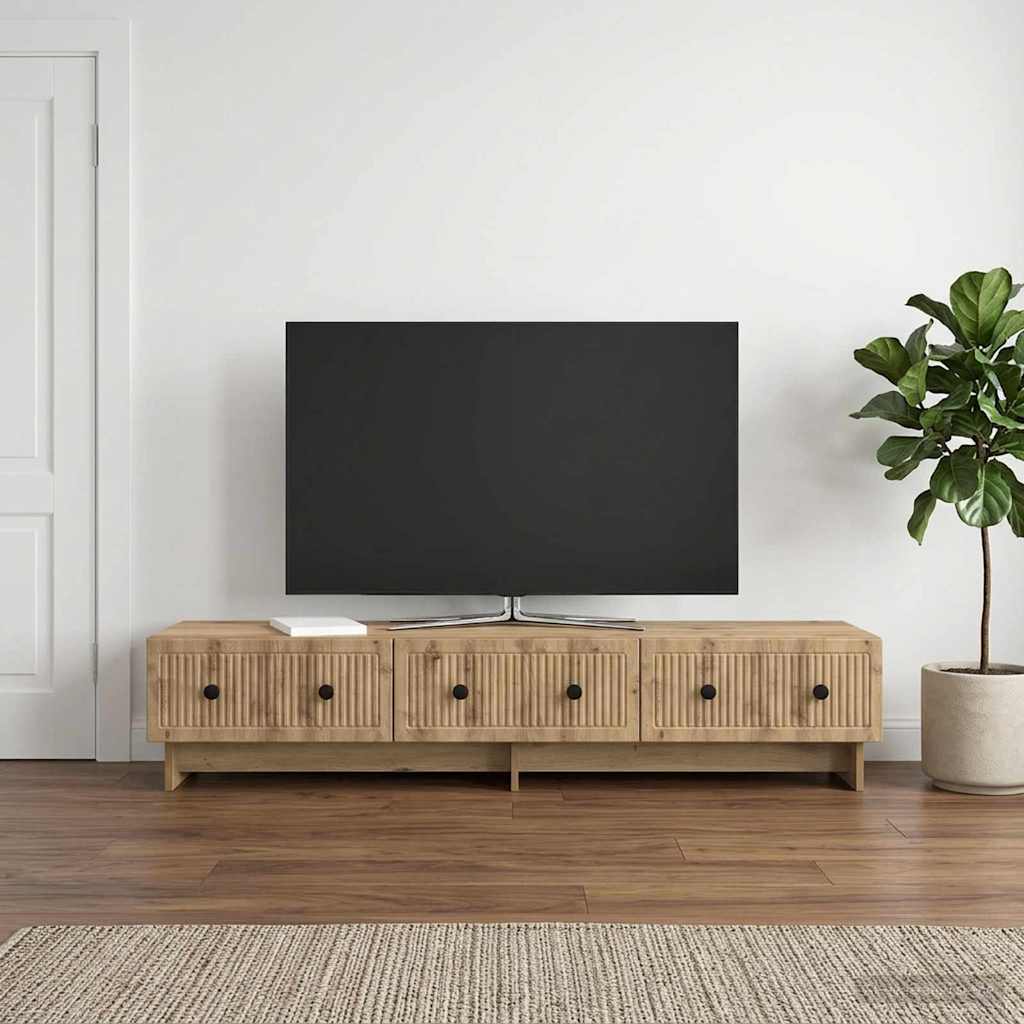 TV Cabinet 147 x 34.5 x 30 cm Artisan Oak Engineered Wood