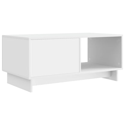 Coffee Table White 90 x 50 x 40 cm Engineered Wood