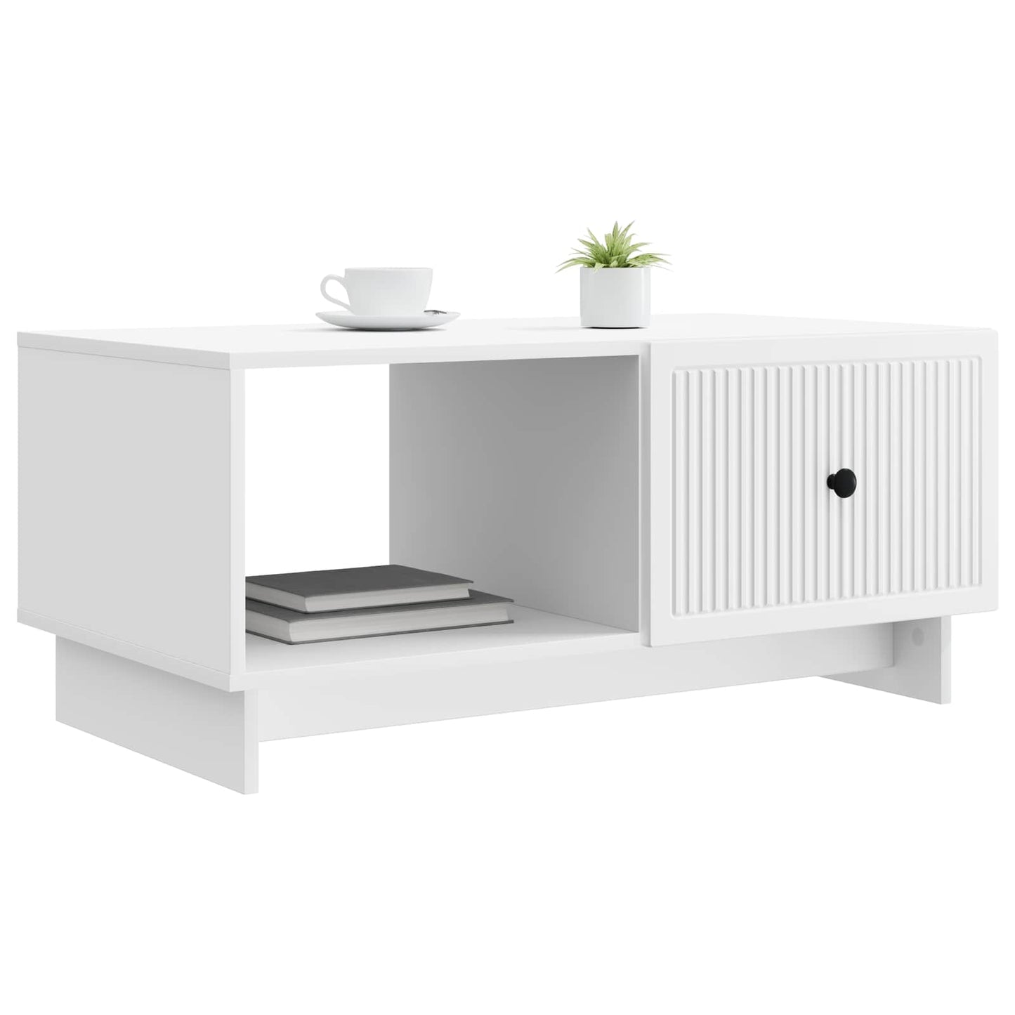 Coffee Table White 90 x 50 x 40 cm Engineered Wood