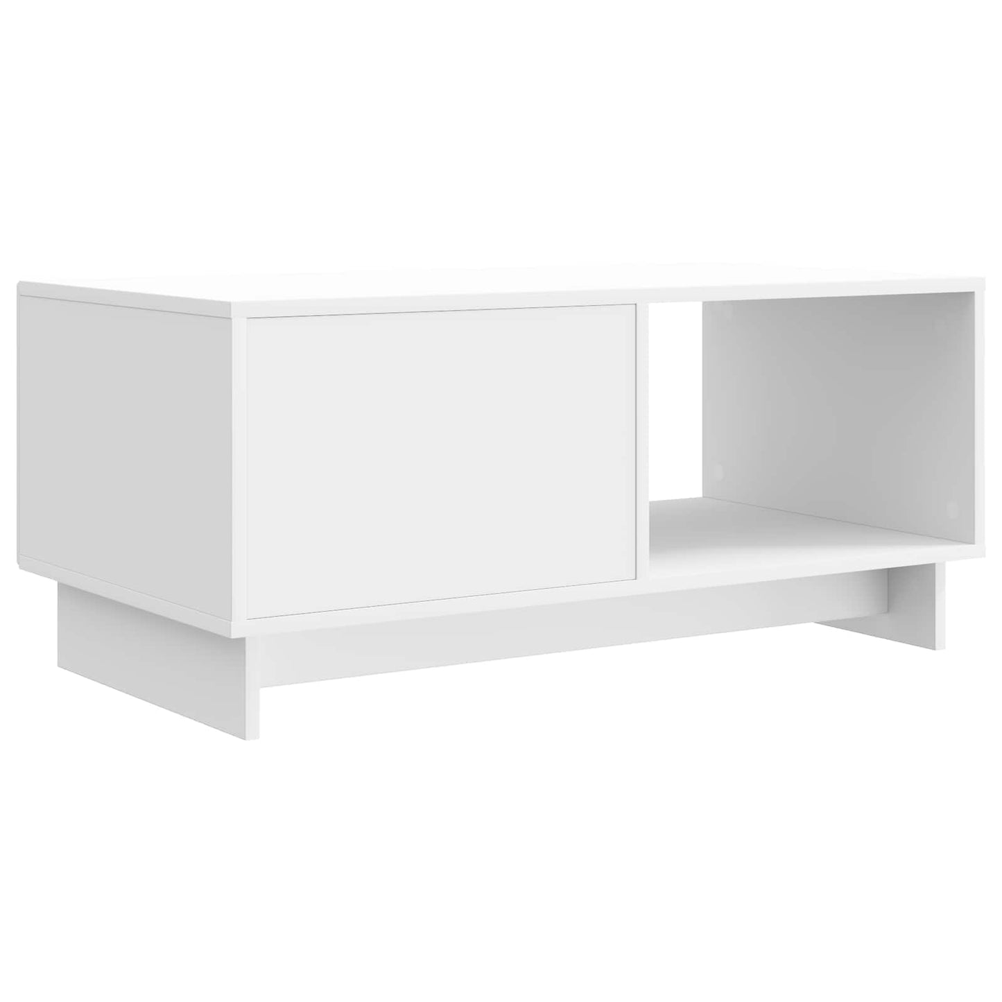 Coffee Table High Gloss White 90 x 50 x 40 cm Engineered Wood