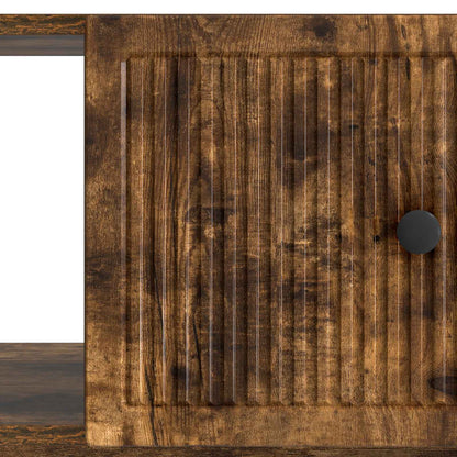 Coffee Table Smoked Oak 90 x 50 x 40 cm Engineered Wood