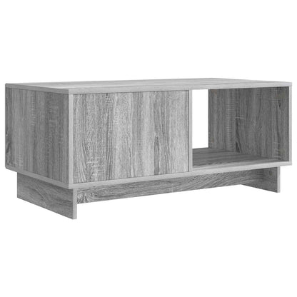 Coffee Table Grey Sonoma 90 x 50 x 40 cm Engineered Wood