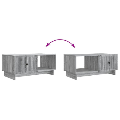 Coffee Table Grey Sonoma 90 x 50 x 40 cm Engineered Wood