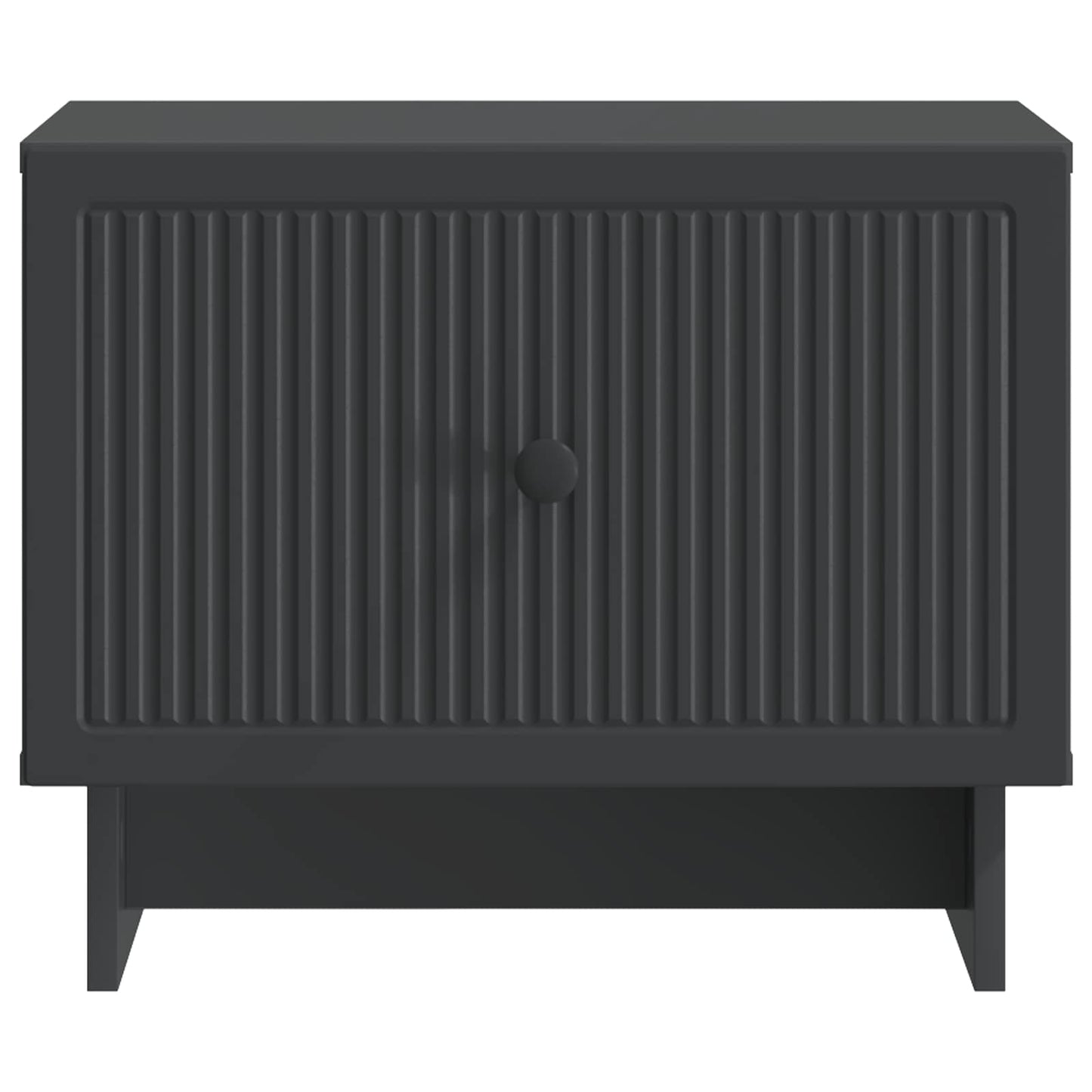 Coffee Table with Drawer Black 49 x 50 x 40 cm Engineered Wood