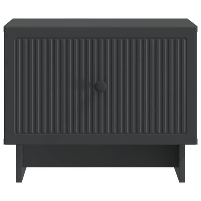 Coffee Table with Drawer Black 49 x 50 x 40 cm Engineered Wood