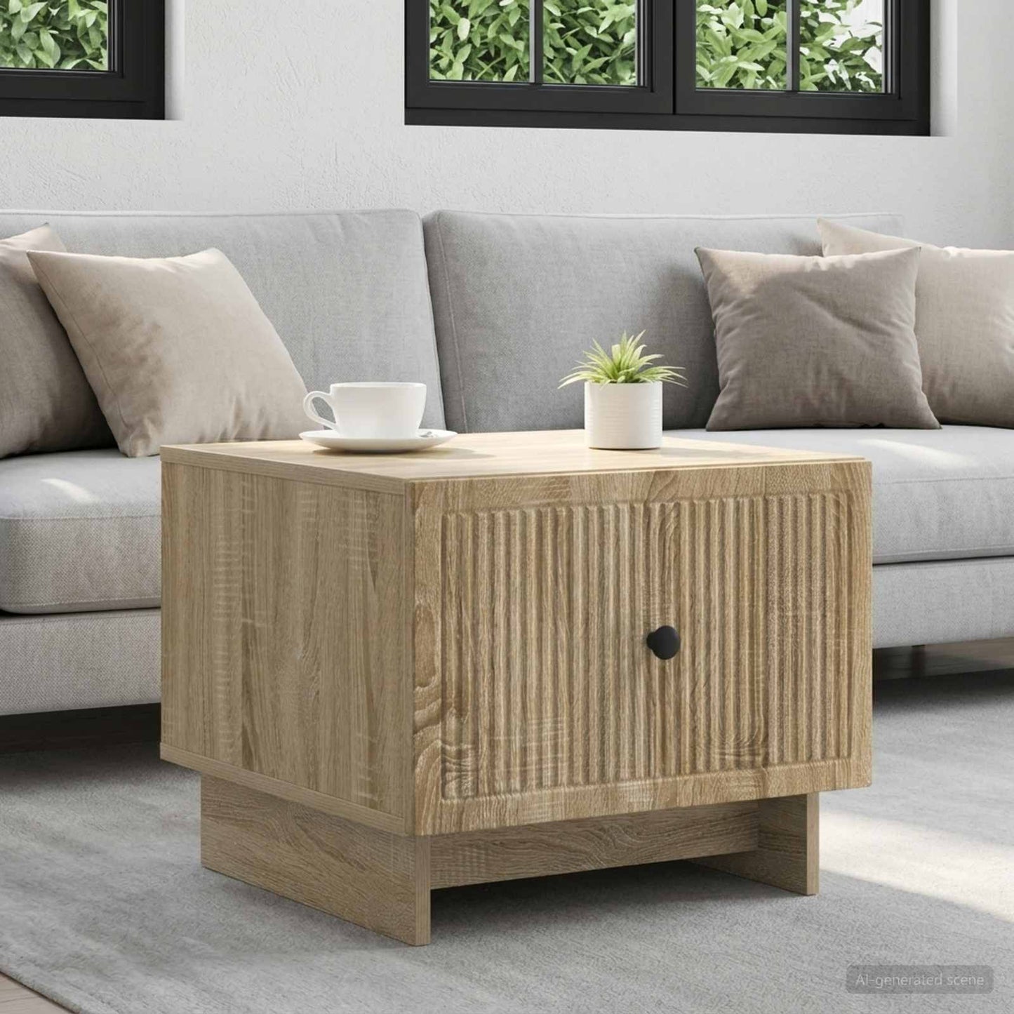 Coffee Table Sonoma Oak 49 x 50 x 40 cm Engineered Wood