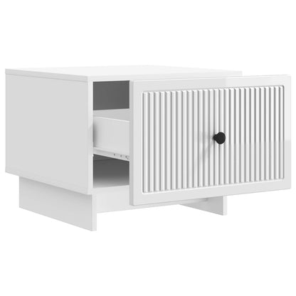 Coffee Table High Gloss White 49 x 50 x 40 cm Engineered Wood