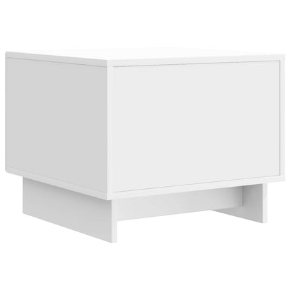 Coffee Table High Gloss White 49 x 50 x 40 cm Engineered Wood