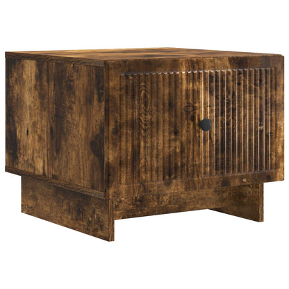 Coffee Table Smoked Oak 49 x 50 x 40 cm Engineered Wood