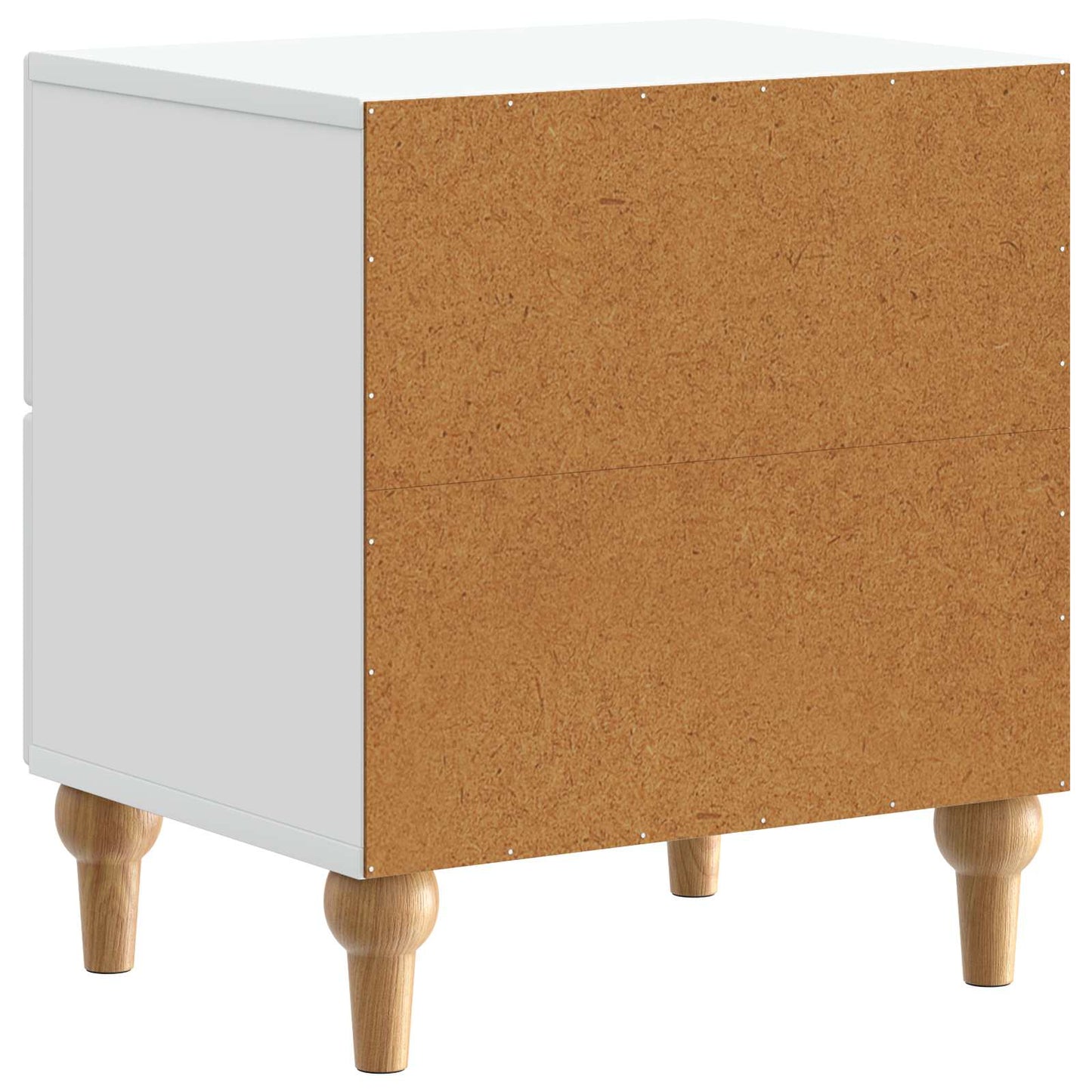 Bedside Cabinet White 43 x 34.5 x 48 cm Engineered Wood