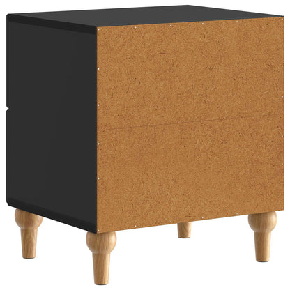 Bedside Cabinet 2 pcs Black 43 x 34.5 x 48 cm Engineered Wood