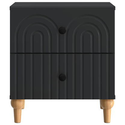 Bedside Cabinet 2 pcs Black 43 x 34.5 x 48 cm Engineered Wood