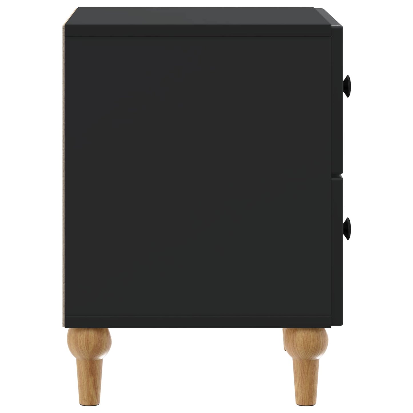 Bedside Cabinet 2 pcs Black 43 x 34.5 x 48 cm Engineered Wood