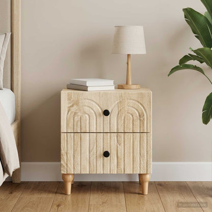 Bedside Cabinet Sonoma Oak 43 x 34.5 x 48 cm Engineered Wood