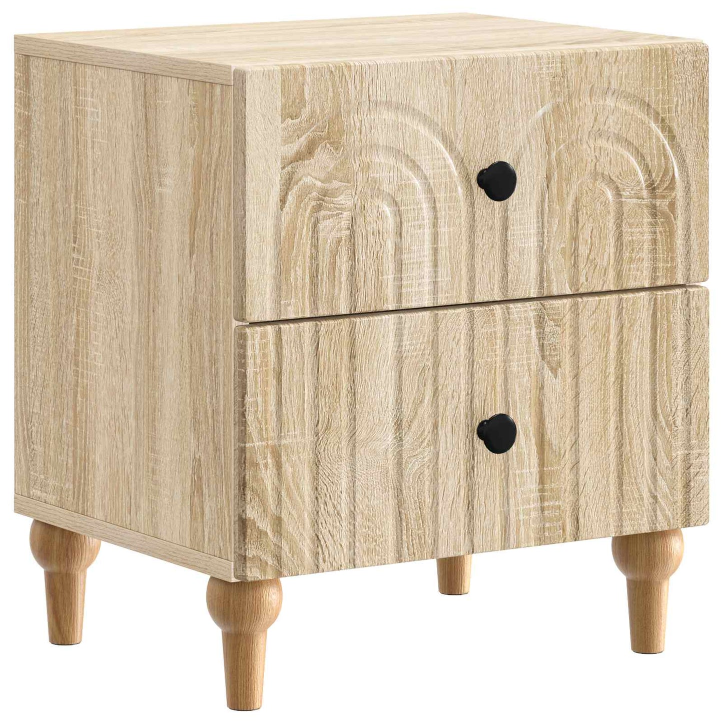 Bedside Cabinet with Drawer 2 pcs Sonoma Oak 43 x 34.5 x 48 cm